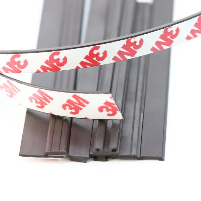 Customized 3M Self-Adhesive Soft Rubber Magnetic Strip Flexible Sticky Fridge Magnets with Cutting Welding Processing Services