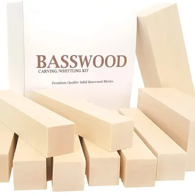 Unfinished Quality Smooth White Basswood Carving Blocks Are Sold by Chinese Suppliers