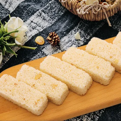 Original/Peanut Flavor Baked Nutritious Semi-Soft Infant Rice Crisp Grain Snacks 300g Heart-Shaped Pastry Box Haoyi Brand Millet