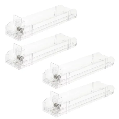 Automatic Drink Shelf Push Tray Slide Fridge Spring Loaded Retail Displays Product Divider Bottle Shelf Pushing System