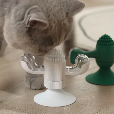 Pet Electric Turntable Cat Toys Self-hilarious Teasing Cat Toys Put Catnip Balls