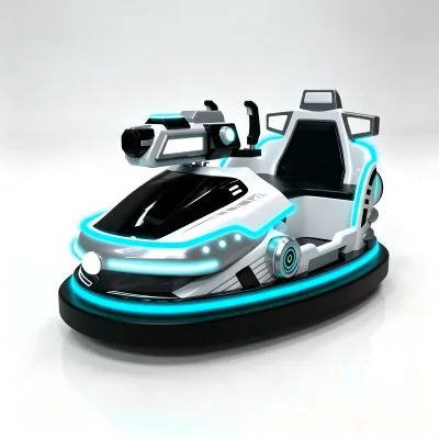 Bumper Car Electric Dodgem Battery Powered for Kids Adults Coin Operated Amusement Park Ride Spaceship Style LED Commercial Use