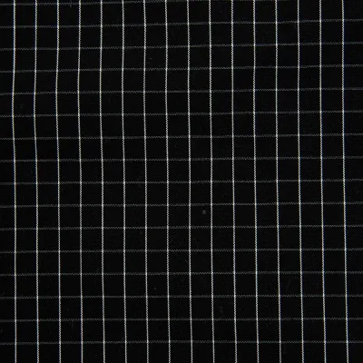 Cotton Nylon Spandex Yarn-Dyed Windowpane Check Fabric for Men's Shirts (110GSM/Stretch)