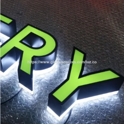 Customize size letters logo shop front signage display business advertising LED indoor or outdoor led light up building sign