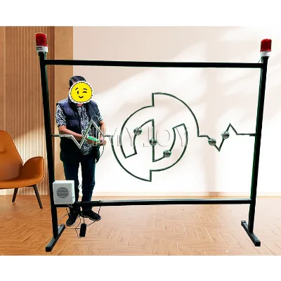 DIY Custom Giant Electric Dexterity Beat the Buzzer Football Buzz Wire Challenge Mega Reaction Buzz Wire Machine