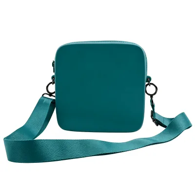 Chinfai Summer New Fresh Women Silicone Crossbody Phone Bag Portable Mini Shoulder Pouch With Adjustable Rope Strap