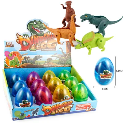 Simulated Animal Dinosaur Deformed Egg ABS Toy Joint Movable Unisex Children's Toy 2 to 4 Years