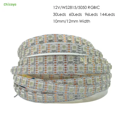 WS2815 Magic Color LED Strip DC12V 5050 SMD Built-in IC Addressable Running Light 30/60/96/144LEDs Optional