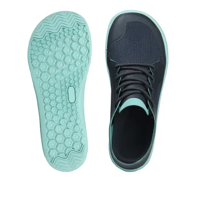 Gym Workout Shoes Breathable Mesh Vamp Anti Slip Rubber Zero Drop Sole Barefoot Shoes