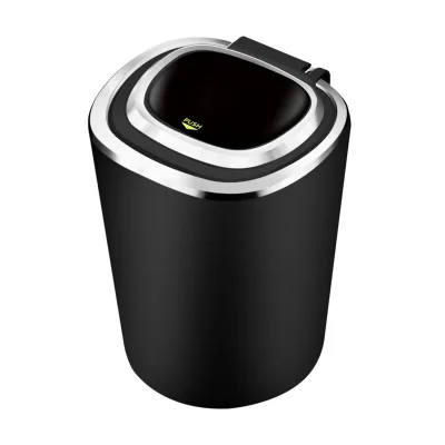 Wholesale Washable Knock-Down Car Ashtray With Led Light Metal Portable Cigarette Smoking Tobacco Bin