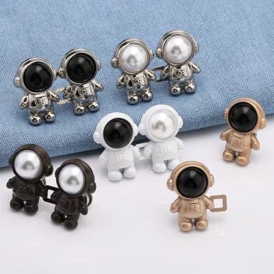 Jeans Waist Adjustable Buckle No-Drilling Waist Cinching Tool Jeans Elasticity Astronaut Adjustment Button Multi Size Styles