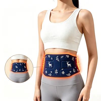 China Herbal Product Back Pain Relief Heat Patch Heating Waist Belt Heating Pad Back Waist Warmer Belt