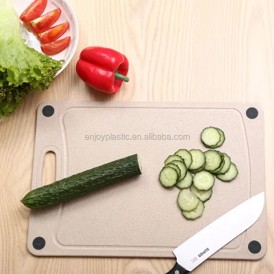 ECO-Friendly Cutting Board Natural Bamboo Fiber Kitchen Cutting Board Rice Husk Fiber Rice Husk Cutting Board