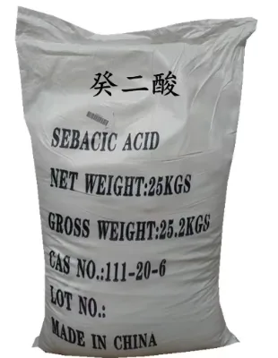 High Quality SINORIGHT Brand 99.5%min Purity White Powder Sebacic Acid (CAS 111-20-6) for Producing Engineering Plastics