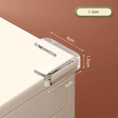 Transparent Anti-Collision PVC Protective Cover for Soft-Wrap Corner Edge Wrap for Coffee Table Furniture Transparent L-Shaped C