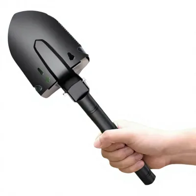 Outdoor Engineer Shovel Multifunctional Thickened Folding Spade Camping Wild Fishing Tool Car-Mounted Digging Hoe Military-Grade