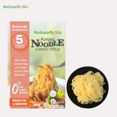 No Fat Low Carbs Low Calories High Dietary Fiber Konjac Konnyaku Spaghetti Wet Konjak Noodles Ready to Eat Keto Pasta
