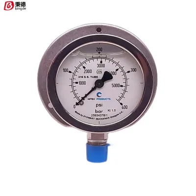 Stewart-Buchanan 2633AH4F210MPAP-AFG-USD Pressure Gauge, Range 3000PSI / 210MPa Industrial High Precision Pressure Measuring