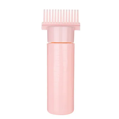 120ML Refillable Bottle for Hair Dye Shampoo Plastic Applicator Comb Dispensing Salon Oil Hair Coloring Hairdresser Tool