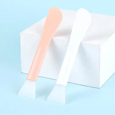 Private Label Dual End Cosmetic Beauty Tool Spatula Silicone Face Mask Brush