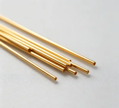 Gold Plated Micro Capillary Tube Custom Hollow Copper Tubing for Electronic Probe