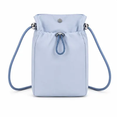 Women's Casual Sports Shoulder Crossbody Bag Small Drawstring Button Single Strap Stylish Lady Design