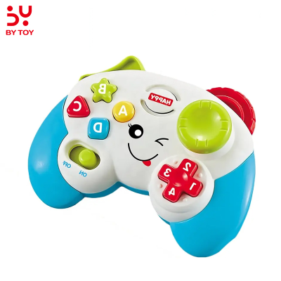 Simulation Game Handle Early Educational Battery Operated Musical Toy Game Controller With Light Music