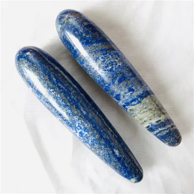 Wholesale High Quality Crystal Wands Healing Lapis Lazuli Crystal Massage Wand for Women