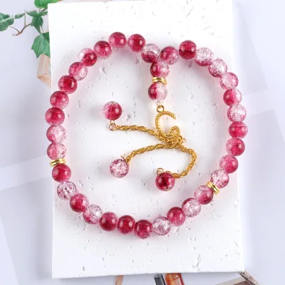 Fashionable Ethnic Garden Style Crystal Beaded Lucky Rosary Hand-held Prayer Beads