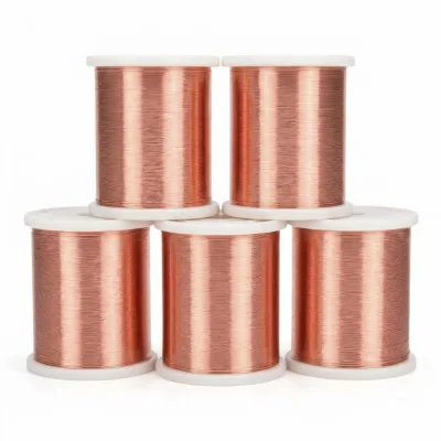 Lightweight Solid CCA Copper Clad Aluminum Enameled Overhead Wire IP65 Low Density Building Construction Conductor Customizable