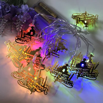Muslim Crescent Moon Star Light Decoration Ramadan LED String Lights Islamic Eid Fairy LED Light