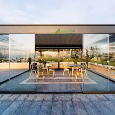 High-Quality Aluminum Pergola with Sliding Roof for All-Weather Outdoor Comfort Aluminum Arbor