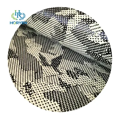 High Quality Color Jacquard Carbon Aramid Fabric Aramid Fiber Cloth