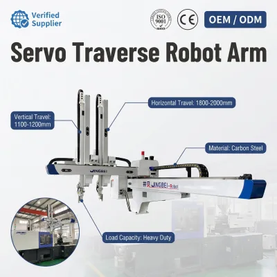 Jingbei 5-Axis Industrial Robot Arm Multi-Linkage Manipulator Complex Plastic Molding 2000x1800x540mm Working Range 20kg
