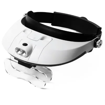 81001-G 2LED Head-Mounted Illuminating Magnifying Lamp Headband Led Magnifying Lamp Scope