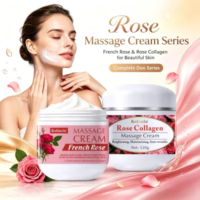 OEM ODM Kolincin Collagen Hyaluronic Acid Vitamin C Niacinamide Silicone-Free Whitening Moisturizing Massage Cream for Women All