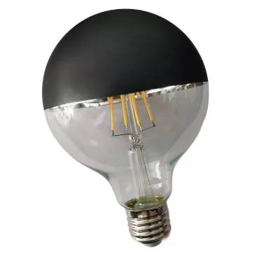 Mirror Reflector 2700k Flexible G95 Filament Black Top Black 230v 4w E27 Led Filament Bulb