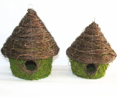 Handmade Natural Moss Birdhouses