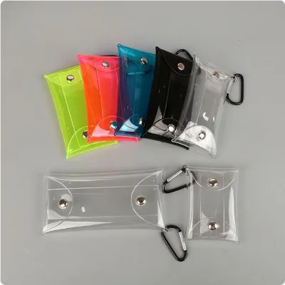 PVC Coin Purse Transparent Key Bag Toy Dolls Hanging Small Bag Mart Blind Box Storage Display Box
