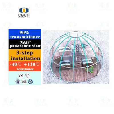 CGCH PC Material Bubble House Protection and High Temperature Resistance 360 Panoramic Viewing Dome Tent Igloo Star House