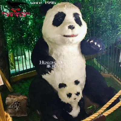 Animatronic Jungle Animals in Life Size Animated Animal Mechanical Panda Model
