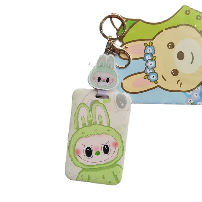 Linda Cartoon Demon Long Rope ID Set Student Card Subway and Bus Work ID Set Access Card Anti Loss Card Set Pendant