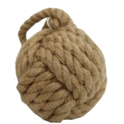 Hot Sales Hemp Rope BALL Weighted Door Stopper