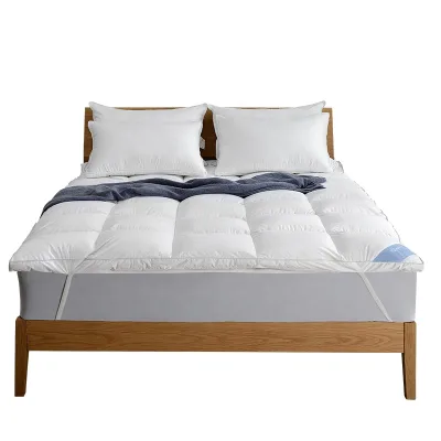Premium 100% Cotton Thick Fluffy Duck Down and Feather Mattress Topper Soft Quilting Padding for Winter Home Use Wholesale