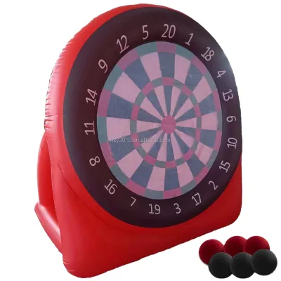 Giant Inflatable 6ft Tall Kick & Throw Football Darts Game