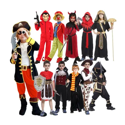 Wholesale Halloween Costume Cosplay Clothes Children's Halloween Movie Costumes Purple Gauze Witch Show Costume for Halloween