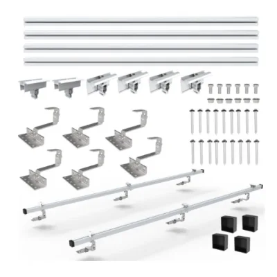 IENERGY Aluminum Solar Panel Mounting Kit for Tile Roof 1-4 Panels 20-Year Warranty Easy & Secure Installation