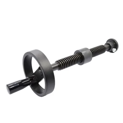 Trapezoidal T-type Carbon Steel Leadscrew Set Handwheel for Woodworking Machinery Hand Crank Drive Fixture Screw