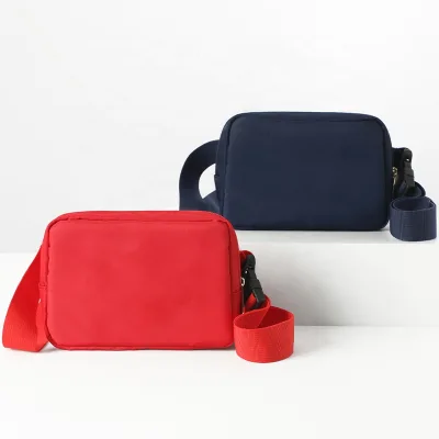 Newest Selling Unisex Nylon Vintage Fashion Waterproof National Chest Bag Zipper Closure Dumpling Shape Solid Color Crossbody