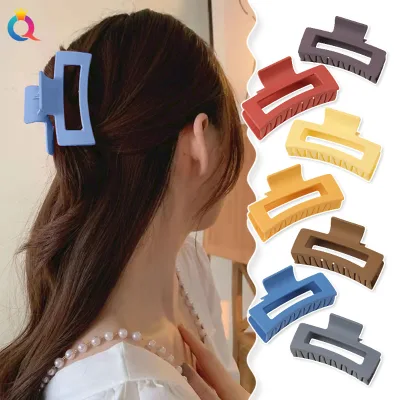 Wholesale Plastic Shark Claw Hair Clips Solid Color High Elasticity Hair-Friendly Design for All Occasions